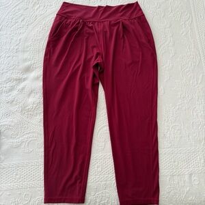 Athleta Burgundy Track Pants